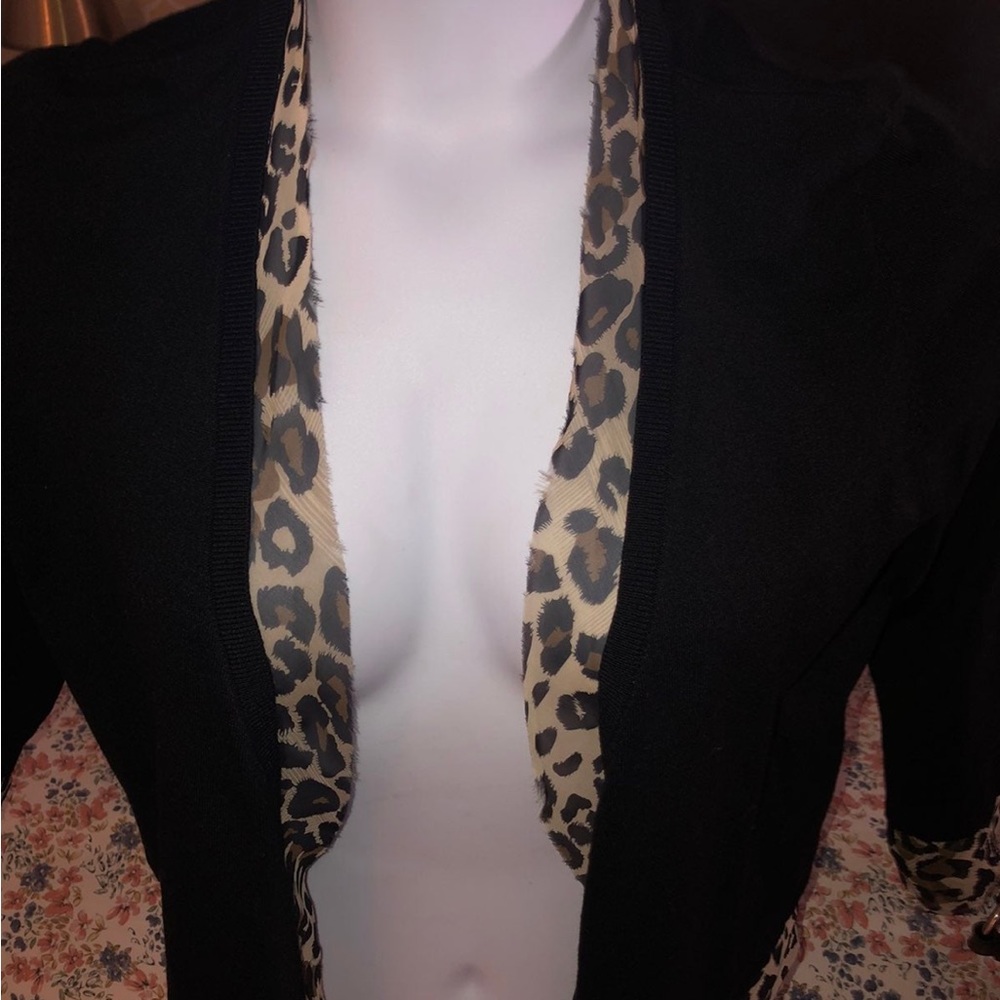 ✨INC International Concepts✨Leopard Cardigan Shrug✨ - Picture 5 of 7